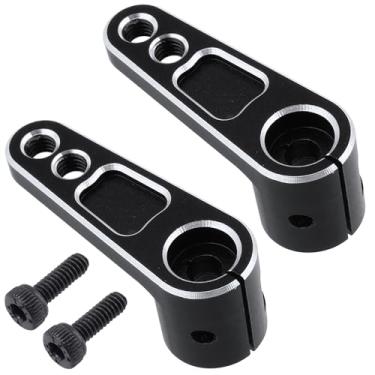 Imagem de HobbyPark 2-Pack Aluminum Servo Horn Metal Servo Arms Compatible with Futaba Savox Power HD Servos Motors for 1/6 1/7 1/8 1/10 RC Crawler Truck On Road RC Touring Car RC Drift Car