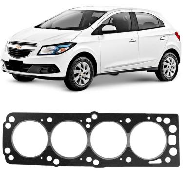 Imagem de Junta Cabeçote Motor Chevrolet Onix 1.4 8v 2013 A 2018 Fibra
