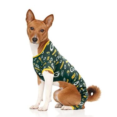 Imagem de Little Earth 320170-PACK-GG: Pijama Green Bay Packers para animais de estimação