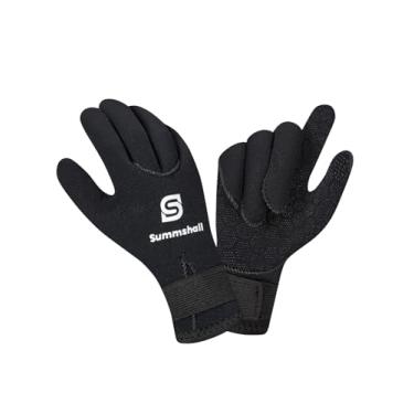 Imagem de Summshall Luvas de neoprene infantis de 3 mm, luvas de natação térmicas antiderrapantes UV50+ mantêm aquecidas para mergulho, caiaque, snorkeling, esportes aquáticos