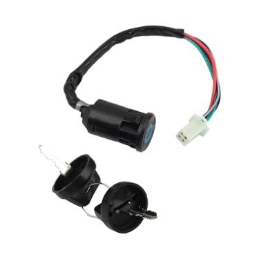 Imagem de PowerMotor Interruptor de ignição de 4 pinos, chave de partida para 50cc 70cc 90cc 110cc 125cc 150cc 200cc 250cc Go Kart ATV Quad Dirt Bike Scooter Motocicleta - 1 peça