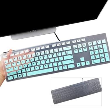 Imagem de 2 peças de capa para teclado Dell KM636 e KB216 sem fio, Dell Optiplex 5250/3050/3240/5460/7450/7050, Dell Inspiron AIO 3475/3670/3477 All-in one Desktop