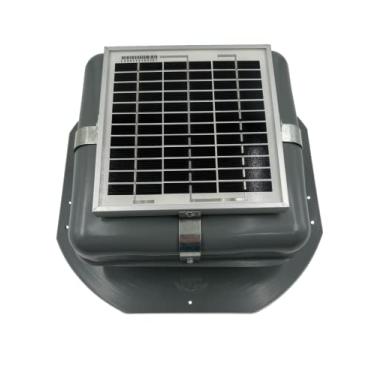 Imagem de Ventilador de teto solar – ventilador de sótão solar – RoofBlaster solar com ventilação cinza