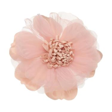 Imagem de PATIKIL Broche de flor de tecido de 10 cm, broche de flor, broches de pano grandes para mulheres, vestido, saia, cachecol, chapéu, acessórios de decoração, banquete, festa de casamento, rosa