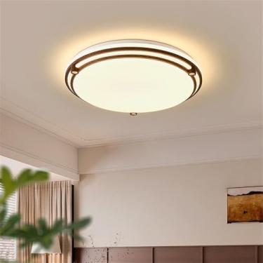 Imagem de Simplicidade Moderna Quarto Lâmpada De Teto LED Moda Arte Sala De Estar Estudo De Restaurante Quarto Infantil Corredor Varanda Luz (3829 D50CM)