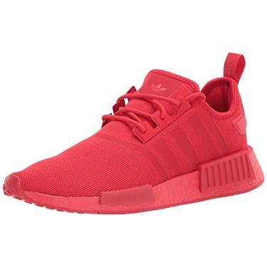 Imagem de adidas Originals Tênis de corrida masculino NMD_R1, Vermelho vívido/vermelho vívido/vermelho vívido, 39
