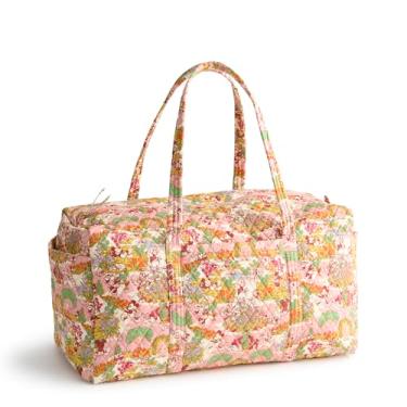 Imagem de Vera Bradley Bolsa de viagem original grande de algodão premium da Disney, Mickey's Promenade