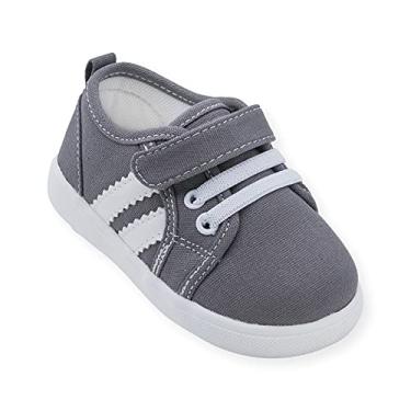 Imagem de Sapatos de tênis Wee Squeak infantil com alça removível, Andy Grey, 3 Toddler