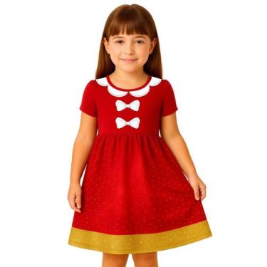 Imagem de Vestido Infantil Temático Estampa Natal - Calupa, 2A