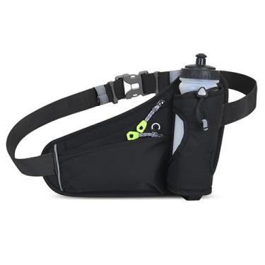 Imagem de Bolsa Atlética Running com Celular e Suporte Garrafa - Andar e Bicicleta(Preto)