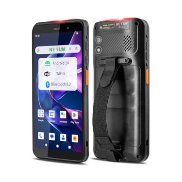 Imagem de NETUM Scanner de código de barras Q900 Android 14 – Computador móvel PDA portátil com motor HS7, digitalização 1D/2D, tela sensível ao toque HD de 6 polegadas, Wi-Fi e 4G LTE – Ideal para