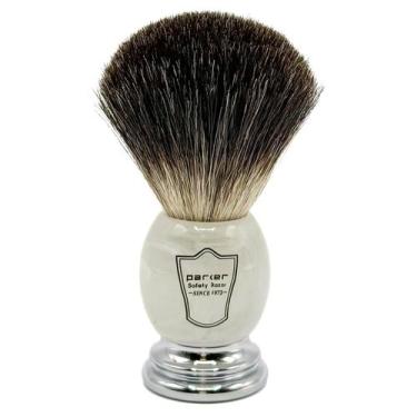 Imagem de Pincel de barbear Parker 100% Black Badger Bristle Ivory Handle - Park