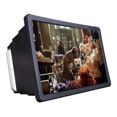 Imagem de Lente De Aumento Tela 3d Suporte Ampliadora Zoom Celular F2