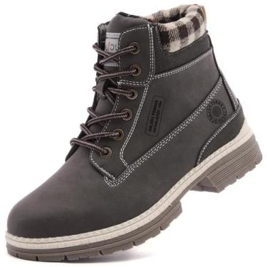 Imagem de Botas de caminhada ANJOUFEMME Work impermeáveis para mulheres marrons