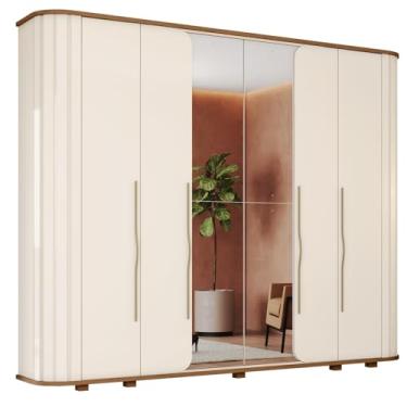 Imagem de Guarda Roupas Casal 6 Portas e 6 Gavetas Tango Premium Ripado