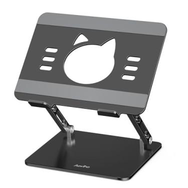Imagem de Aoviho Suporte ergonômico ajustável para mesa – Suporte e suporte portátil dobrável de alumínio para laptop, suporte para computador compatível com MacBook Air Pro, Dell, HP, Lenovo, Chromebook (25.4