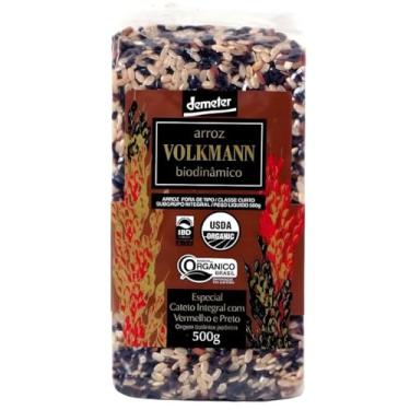 Imagem de Arroz Especial Cateto Integral Com Vermelho e Preto Biodinâmico 500g - Volkmann