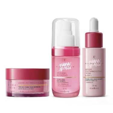 Imagem de Eudora Kit Niina Skin: Hidragel Nutritivo 30ml + Sérum Facial 30ml + Creme Overnight 45g