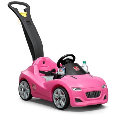 Imagem de Carrinho de Passeio Infantil com Cinto de Segurança e Buzina para Crianças de 1 a 4 Anos de Idade, Step2, Rosa
