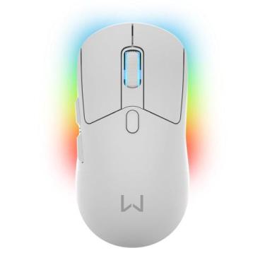 Imagem de Mouse Warrior Magnus 10000dpi Tri Mode Com Base Carregadora  Branco Mo