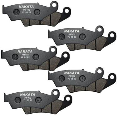 Imagem de Cinco Pastilhas Nakata Dianteira Honda Bros 160 2014 a 2024