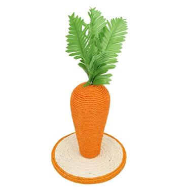 Imagem de Acouto Estrutura de Escalada de Cenoura Vertical Poste de Arranhar Sisal de Cenoura Estrutura de Escalada de Vertical para Gatos Internos Treinamento de Gatinhos Arranhador de Sisal de Suprimentos