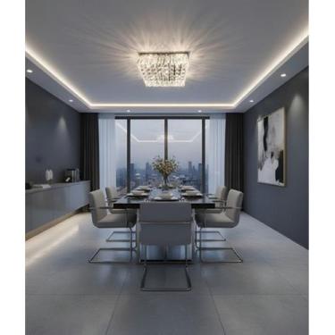 Imagem de Lustre Para Quarto, Sala, Cozinha,sala De Jantar, Base 42x42 - Lustres