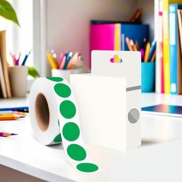 Imagem de Etiquetas adesivas circulares de 9,5 cm, adesivo verde, 1000 adesivos adesivos redondos de codificação de cores, etiquetas de bolinhas para escritório e casa