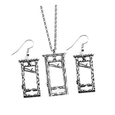 Imagem de 1 conjunto de joias góticas com guilhotina única, presente para homens e mulheres, acessórios de clavícula antiga para festas ocasiões especiais