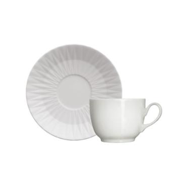 Imagem de Xícara de Café com Pires Diamante Branca