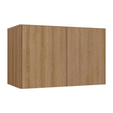 Imagem de Armário De Lavanderia Aéreo Multiuso 2 Portas Multimóveis Mp5040 Rusti