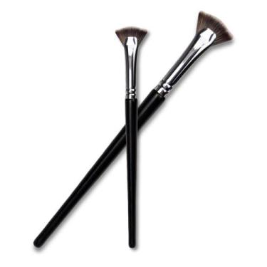 Imagem de Pincéis de rímel TEONEI Fan Pincel de sobrancelhas para cílios Pincel 