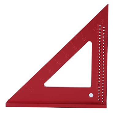 Imagem de Régua Triangular de 45/90 Graus para Carpintaria, Medidor de Buracos para Escrita, Régua Triangular de Alumínio, Ferramenta de Marcação de Carpinteiro