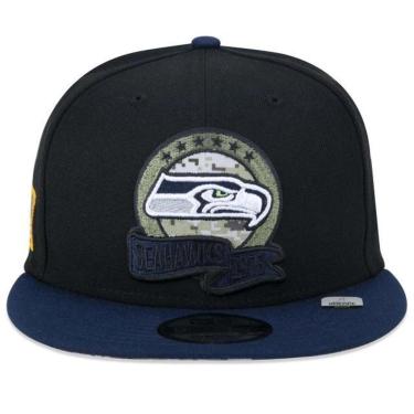 Imagem de BONÉ NEW ERA 950 SEATTLE SEAHWKS SALUTE TO SERVICE PRETO MARINHO-Masculino
