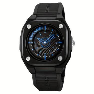 Imagem de Relógio Masculino Fashion SKMEI, Impermeável 50m, Pulseira de Silicone