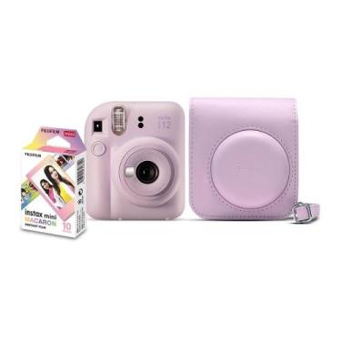 Imagem de Kit Câmera Instax Mini 12 Lilás com 10 Filmes Macaron - FUJIFILM, Lilá