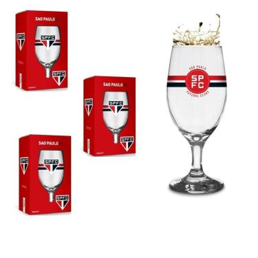 Imagem de Kit 3Un Taça Tulipa Windsor Vidro 330Ml Cerveja Vinho Chopp