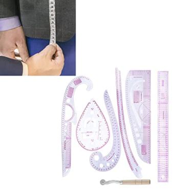 Imagem de Acouto Conjunto de Régua de Curva Francesa, Fabricação de Padrões, 7 Peças, Conjunto de Régua de Medição de Roupas, de Curva de Costura, Costura, Artesanato, Designer de Padrões, Alfaiate, de de