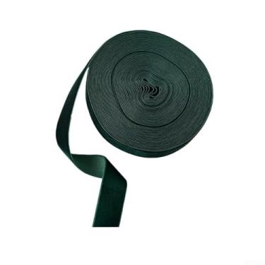 Imagem de Rolo de fita de pano para decoração de Natal de 10 m com flocagem de um lado de veludo, 1,5 cm ou 2,5 cm de largura para embrulho de presente, decoração de árvore e guirlanda, artesanato, projetos DIY