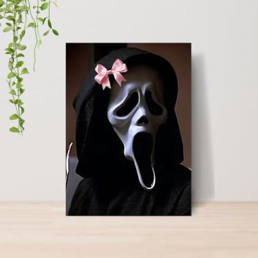 Imagem de Genérico, Quadro Ghost Face Panico Terror A4 | Placa MDF 10