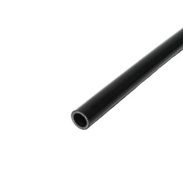 Imagem de I33T Tubo de silicone automotivo, ID 1,35" (35 mm) mangueira de silicone de acoplador reto, mangueira universal de refrigeração de radiador de alta temperatura de 3 camadas 1,6 pés (0,5 m) (preto)