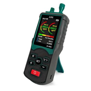 Imagem de Contador de partículas de poeira, monitor de qualidade do ar com detector PM2.5 PM10 de alta sensibilidade de 8 canais, detector de partículas de armazenamento de dados PM0.3/0.5/1.0/3.0/5.0/10μm