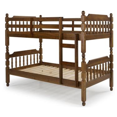 Imagem de Beliche Torneado Em Madeira Maciça Mv Outlet Castanho