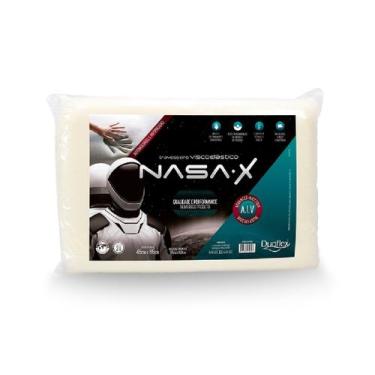 Imagem de Travesseiro Viscoelastico Nasa X Baixo 50cm x 70m Duoflex, Creme
