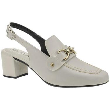 Imagem de Sapato Feminino Mule Loafer Salto Bloco Grosso Confortável - LAZZLU, O