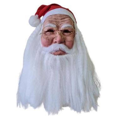 Imagem de Mascara De Papai Noel Realista Natal Natalino Fantasia Latex Barba Oculos Festa Fim De Ano Confraternizaçao Celebraçao
