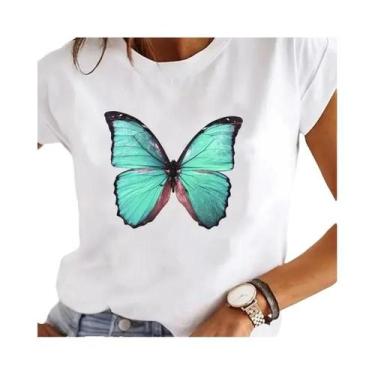 Imagem de Camiseta Feminina Y2K com Estampa de Coração - Estilo Anos 90, BR-G4, 