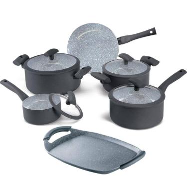 Imagem de Jogo Panelas Hercules Revestimento Ceramico Indução 6 Peças