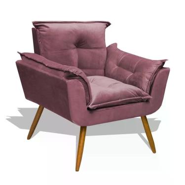 Imagem de Poltrona Decorativa Opala - Rosê Rosê
