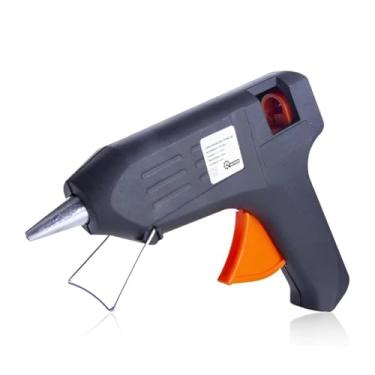 Imagem de Pistola de cola quente pequena preta bivolt 60Hz ideal para artesanato